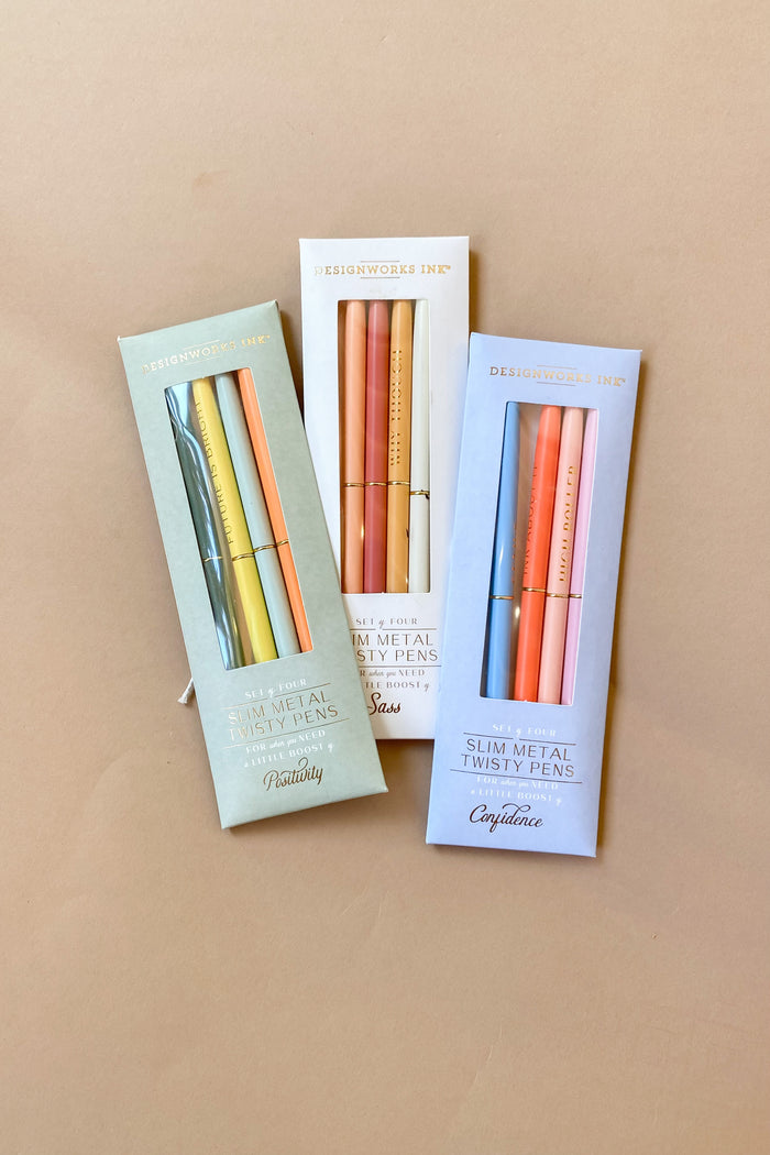 mode, twisty pen set of 4