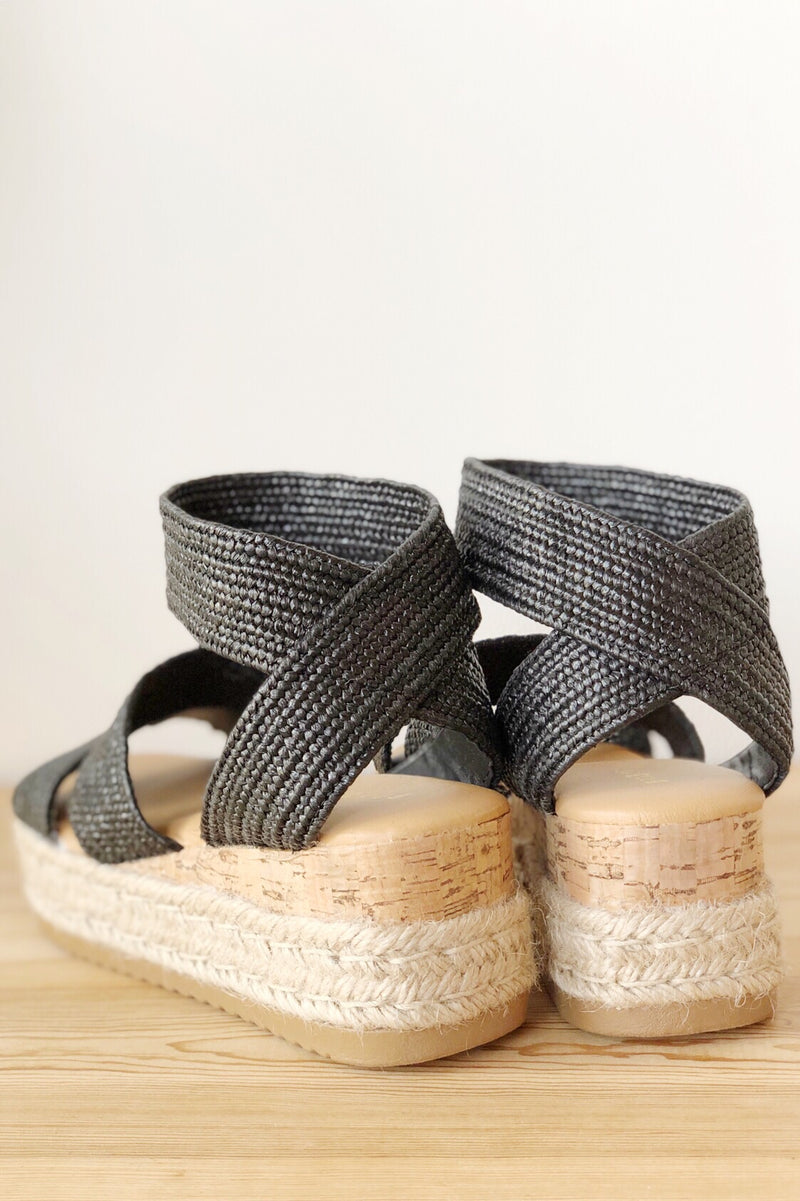 mode, radiate woven flatform