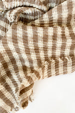 mode, hot cocoa check scarf