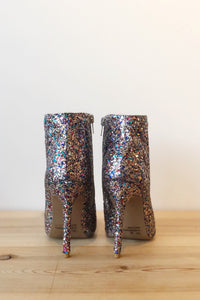 mode, shine bright glitter bootie