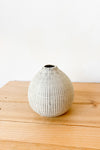 stoneware textured vase