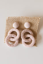 mode, duo circle beaded earring
