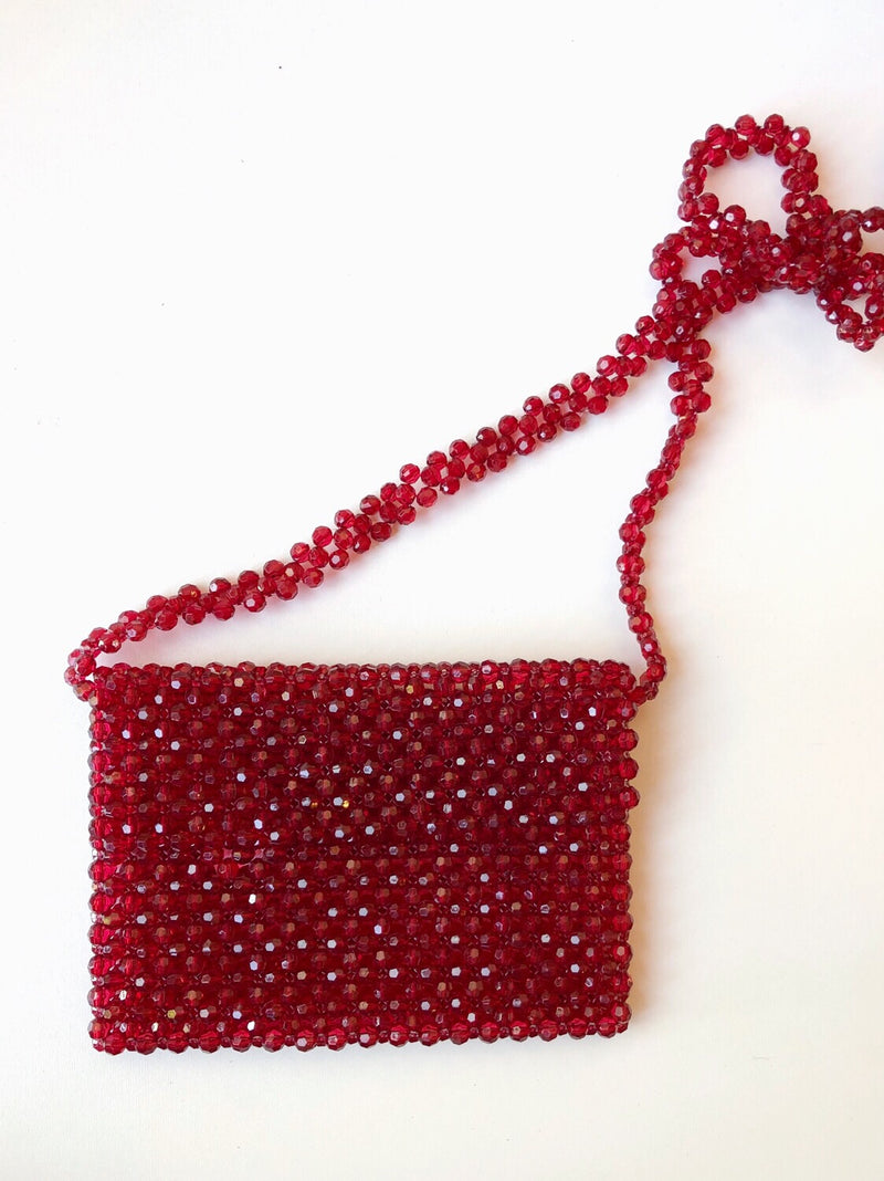 mode, la la la beaded bag