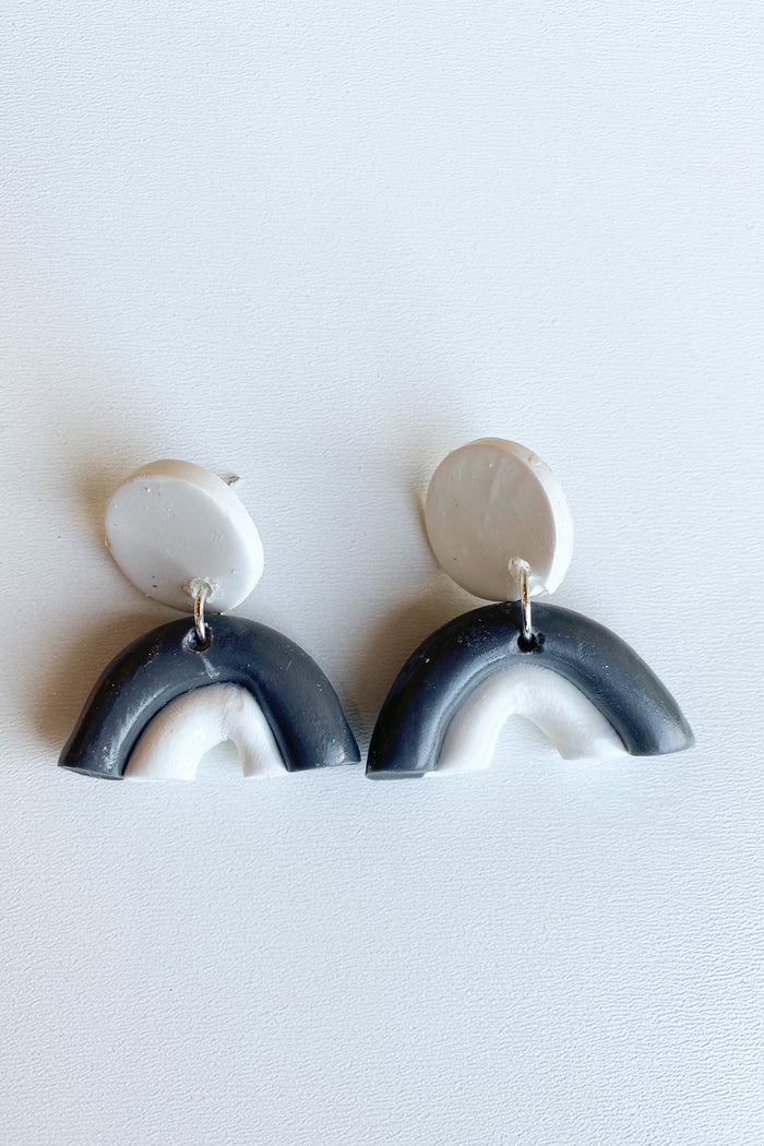 mode, double rainbow earring