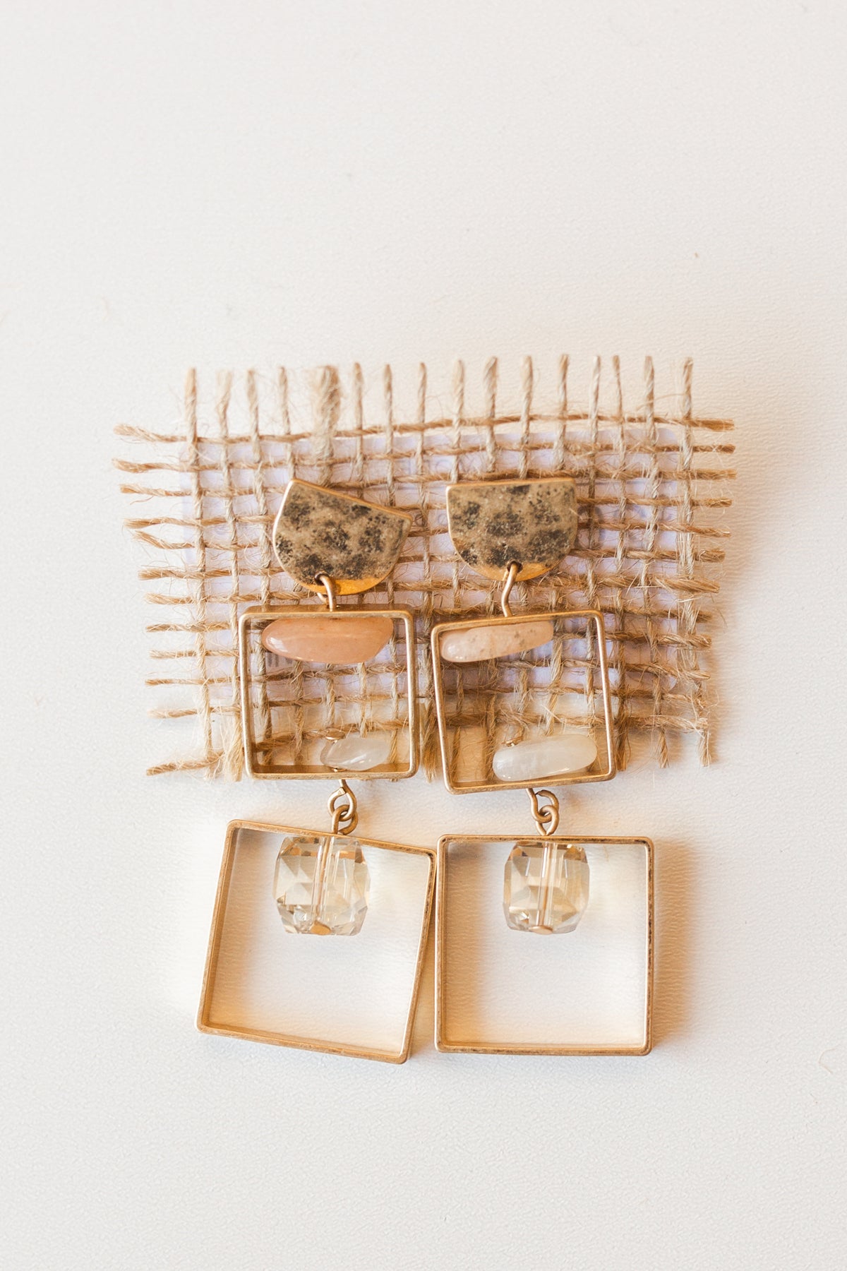 mode, hip to be square earring