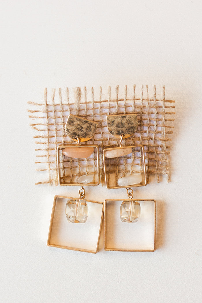 mode, hip to be square earring