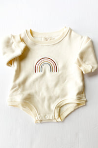mode, rainbow sweater onesie