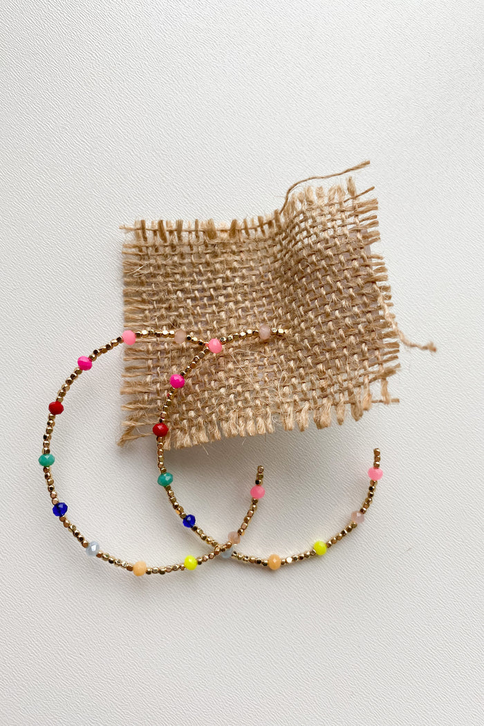 mode, color pops beaded hoop