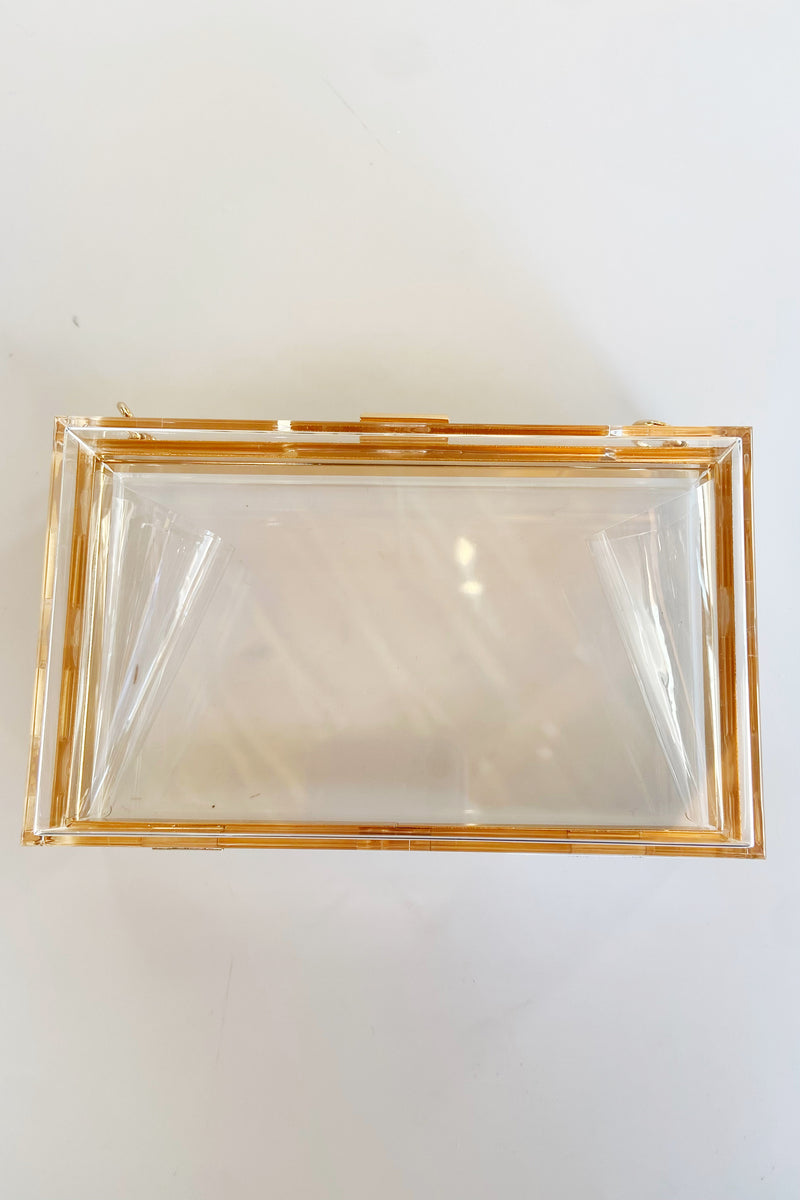 acrylic box clutch