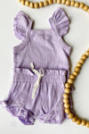 mode, ribbed ruffle set