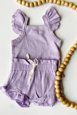 mode, ribbed ruffle set