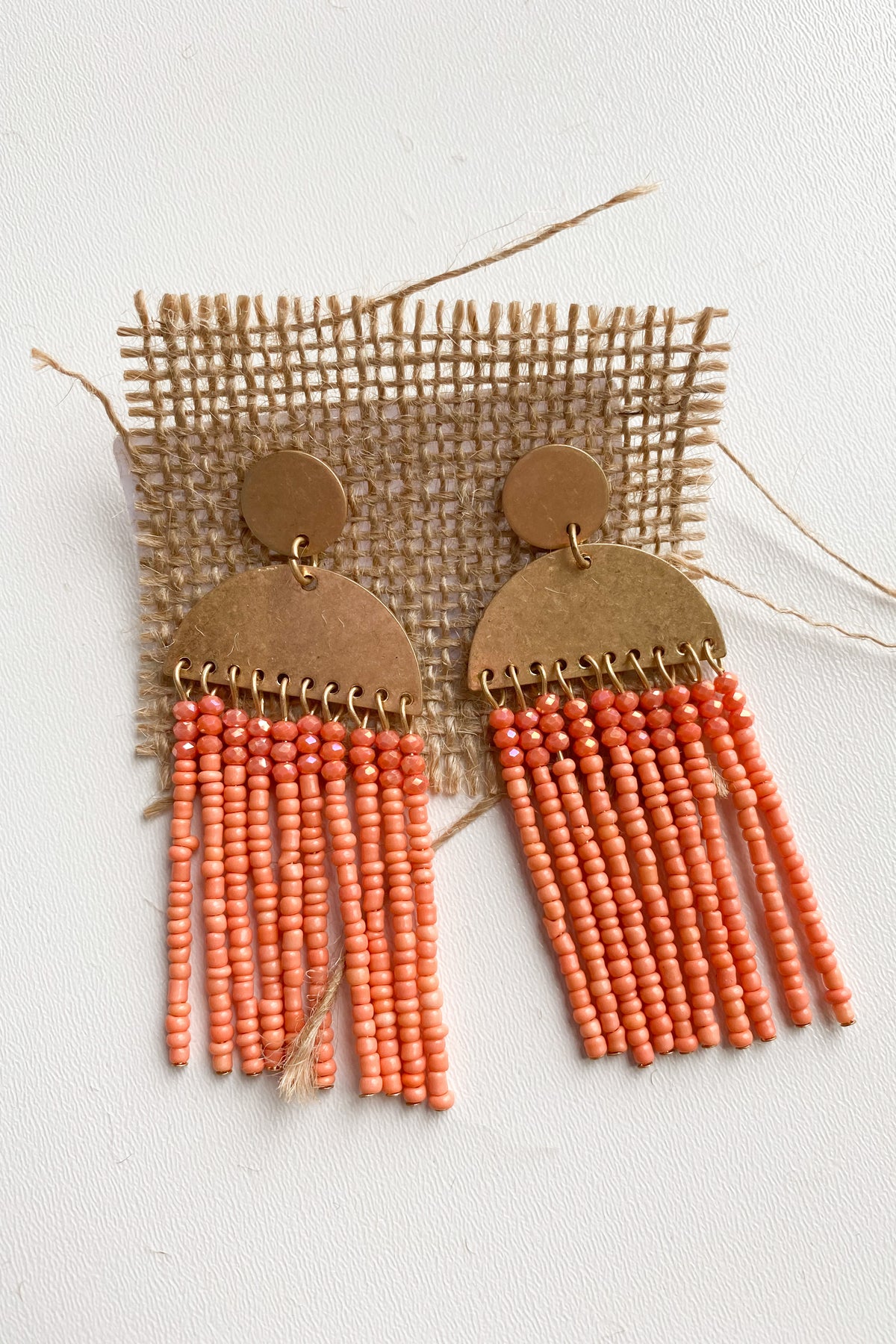 mode, half circle drops earring