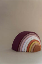 silicone rainbow stacker