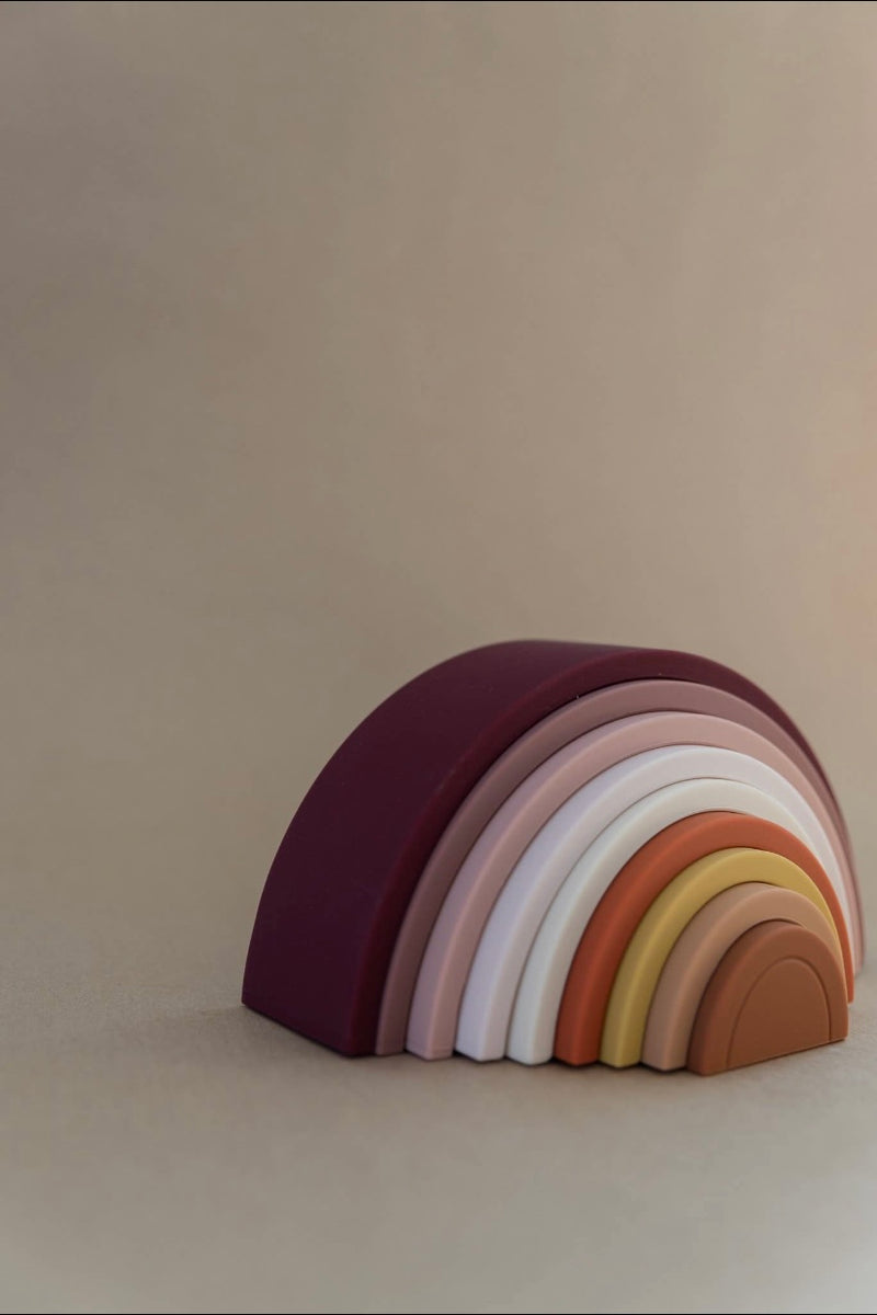 silicone rainbow stacker