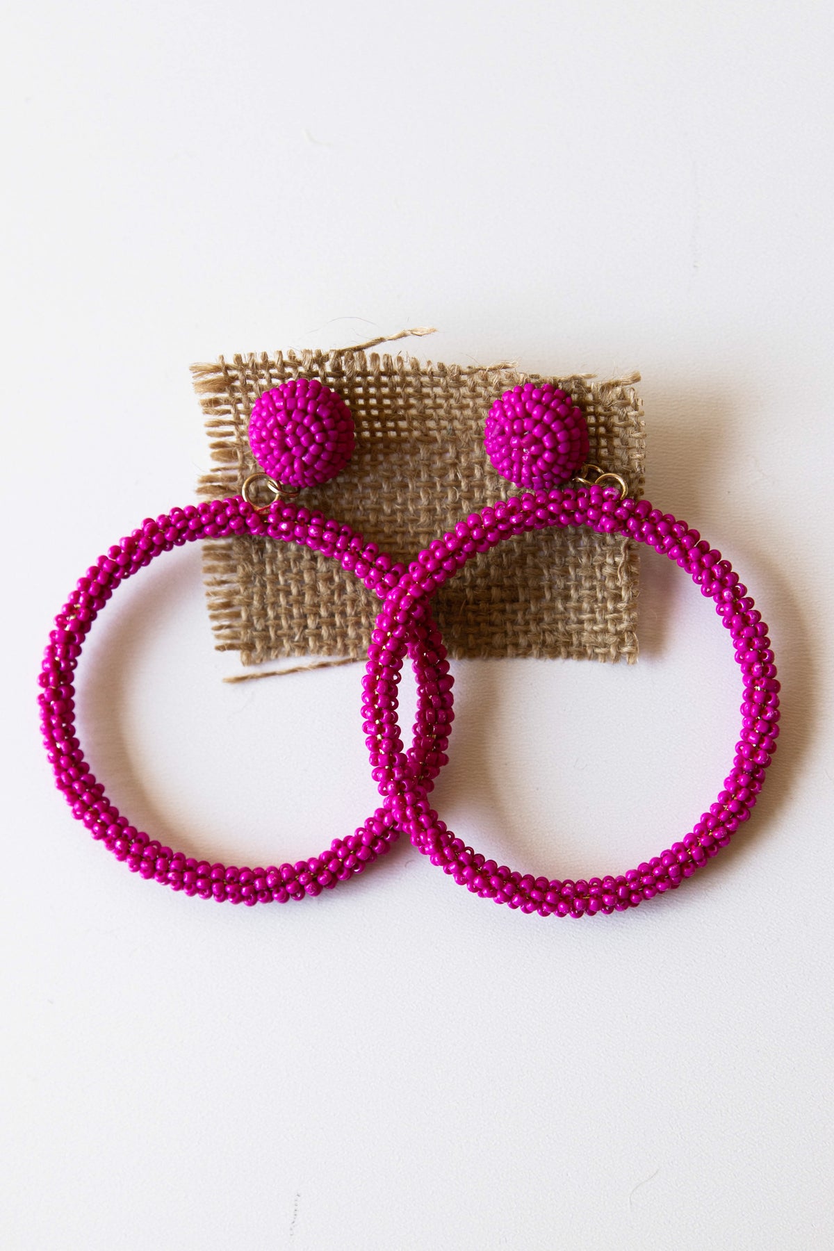 mode, color fields beaded hoop