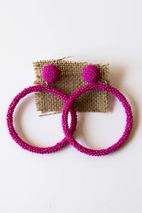 mode, color fields beaded hoop