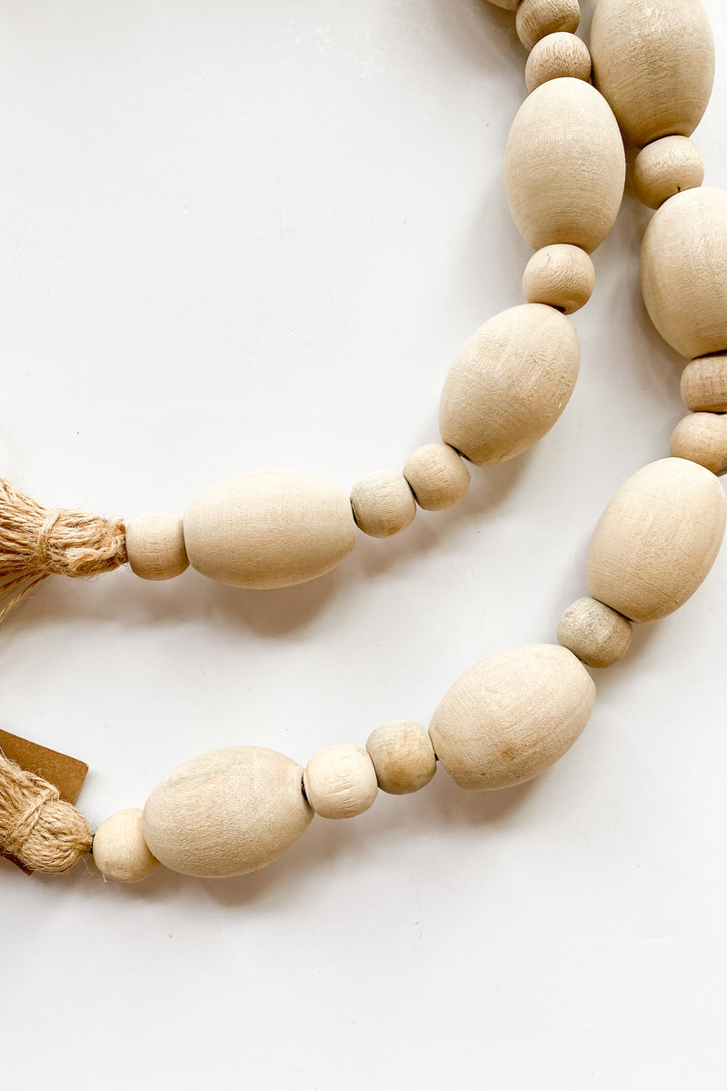 mode, mango wood tassel garland