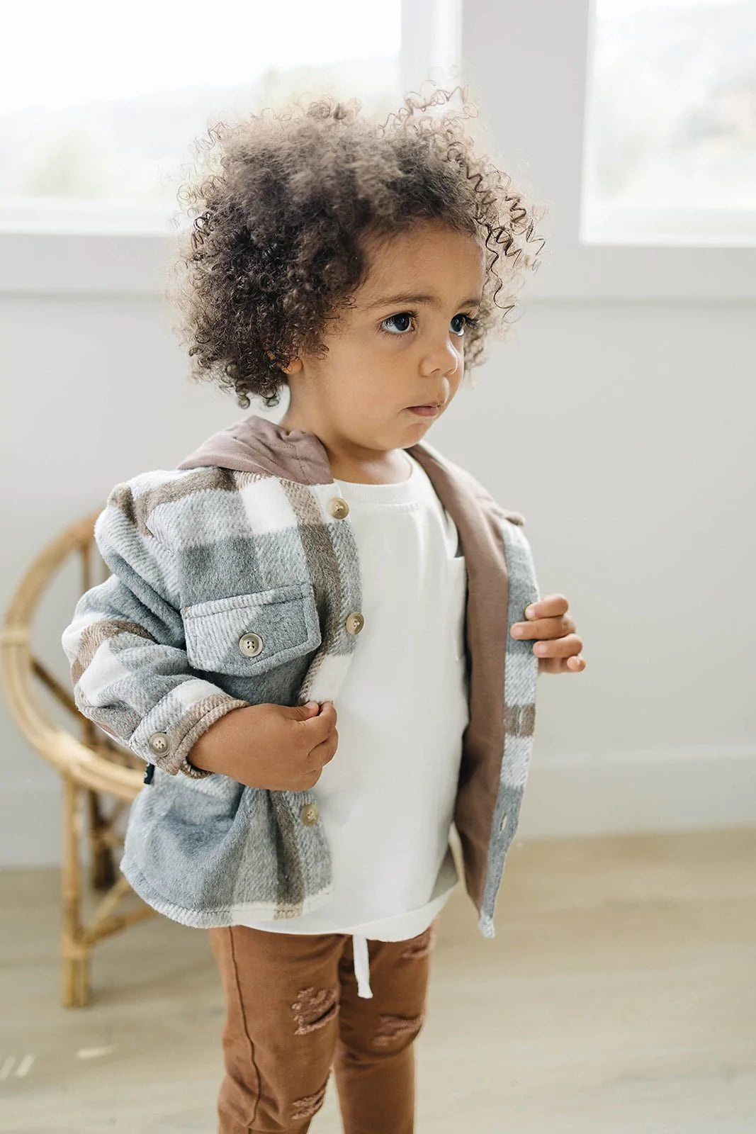 mode, Forrest plaid  jacket