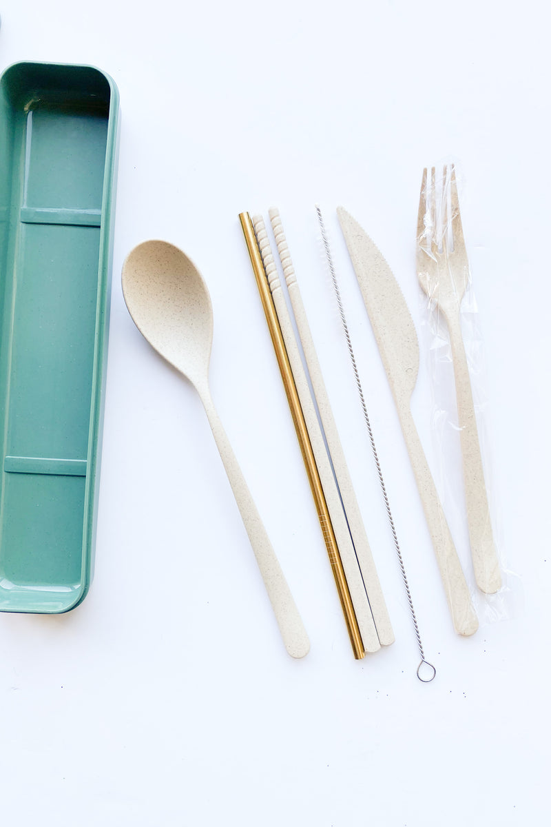 mode, portable + reusable flatware set