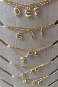 mode, sticks n stones initial necklace