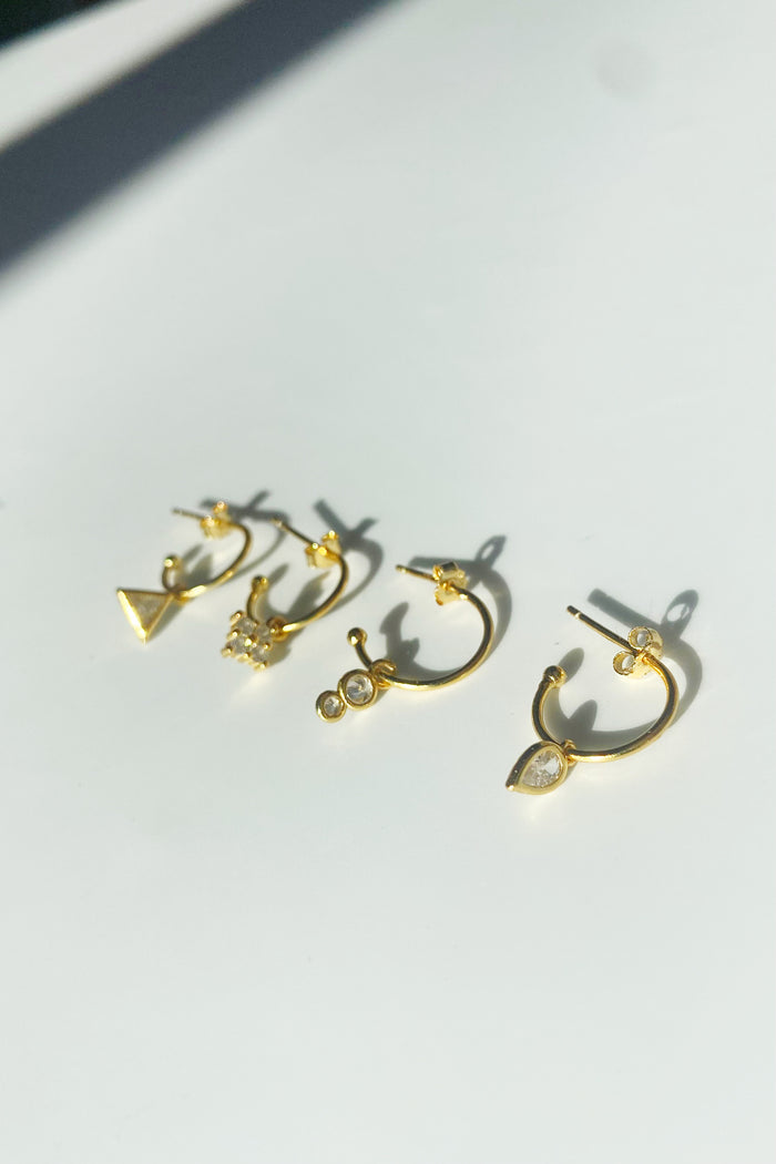 mode, boho girl earring set