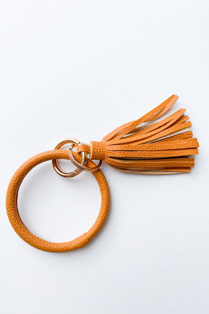 mode, peace filled tassel key ring