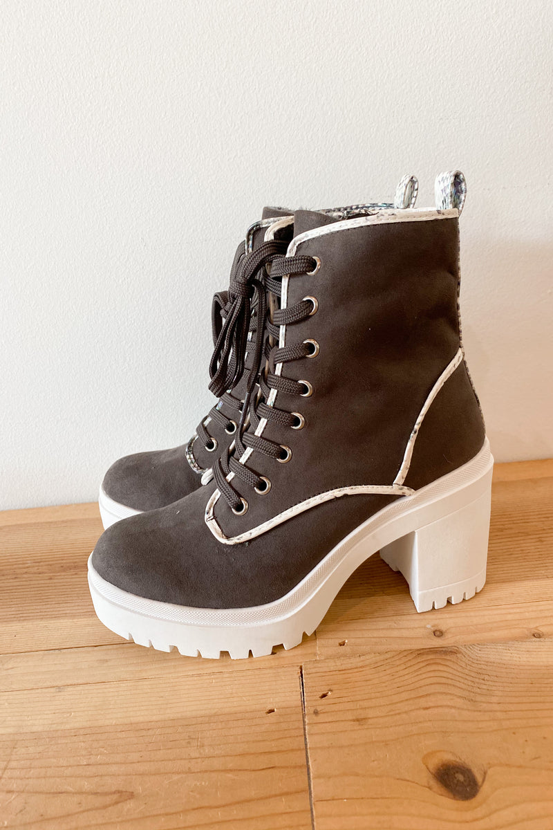 mode, you are enough chunky heeled boot