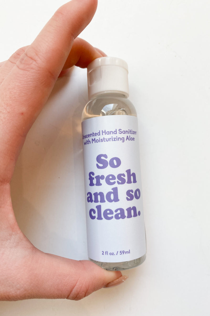 mode, so fresh and so clean sanitizer