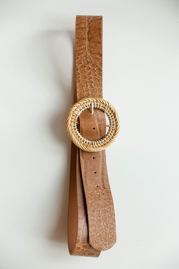 mode, rattan buckle belt