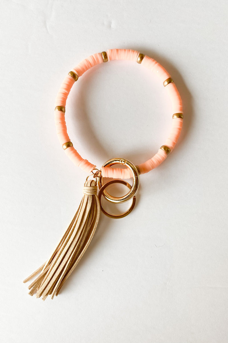 mode, boho key ring bracelet