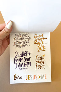 mode, faith sticker book