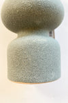 mode, stoneware tealight/taper holder, matte grey