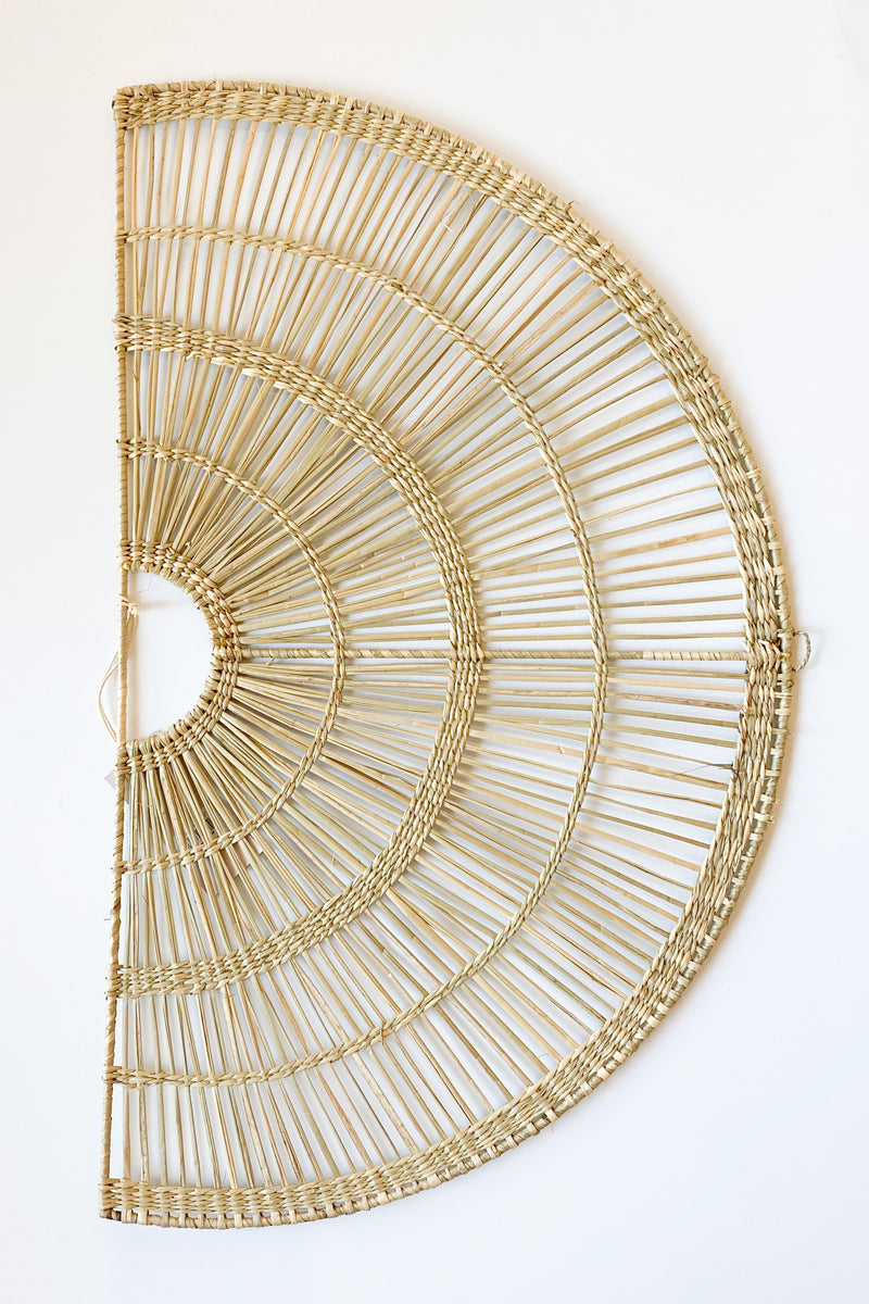 mode, hand-woven fan wall decor