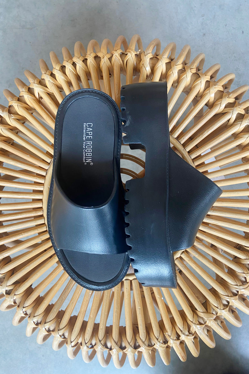 mode, riya platform sandal