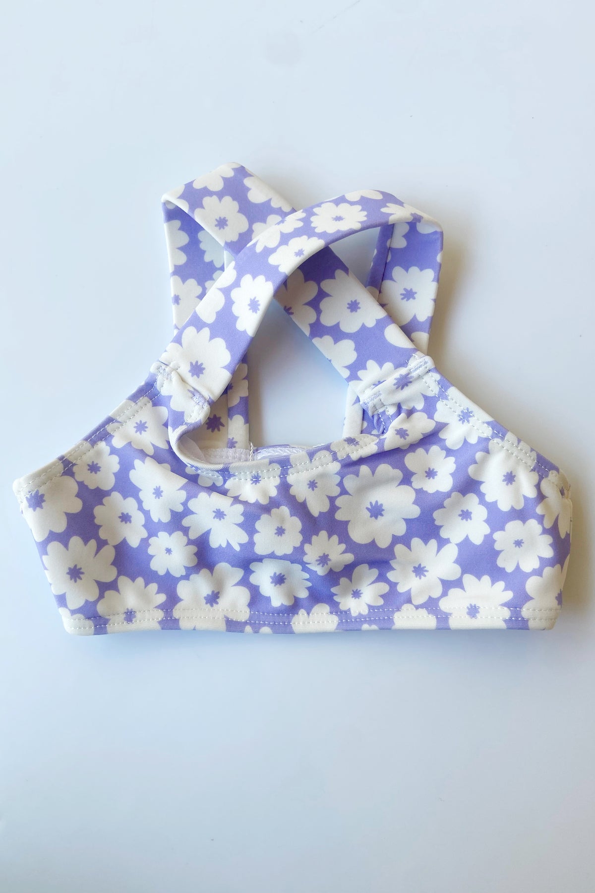 mode, floral cross back bikini