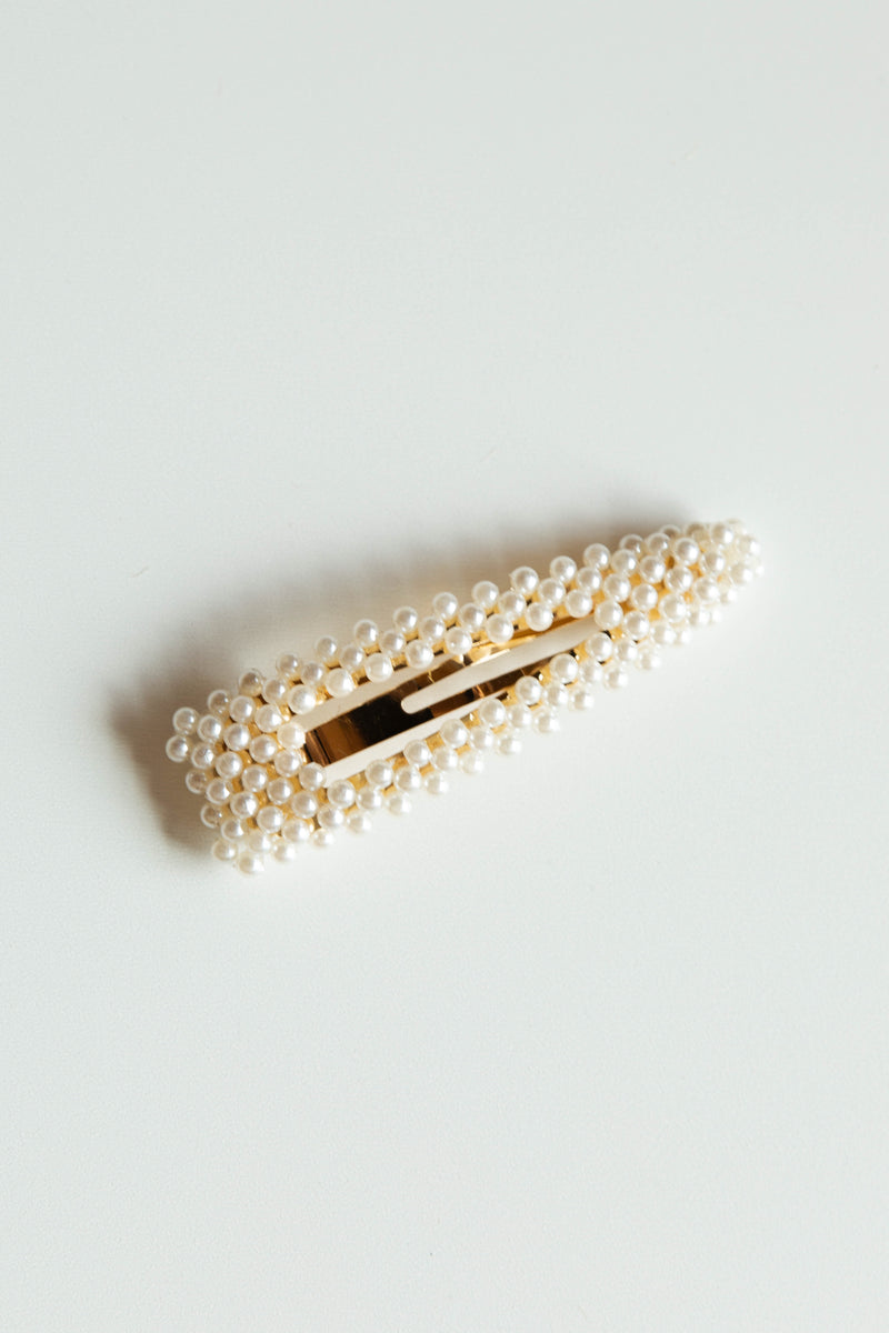 mode, mother of pearl hair clip
