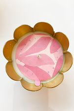 mode, small metal flower candle