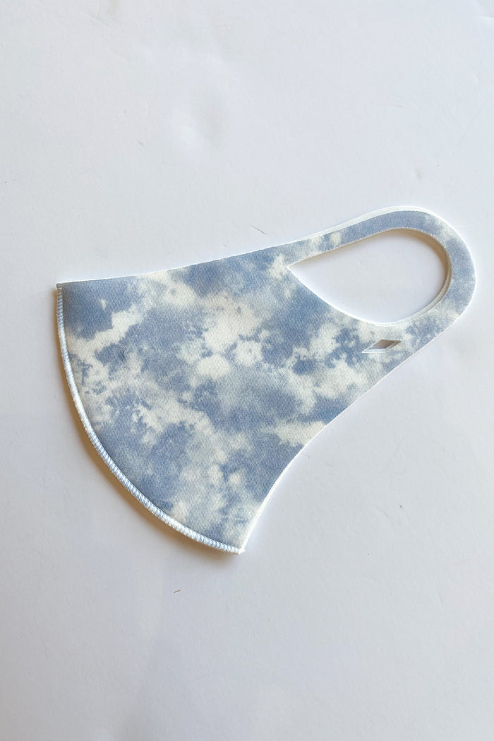 mode, sky tie dye mask