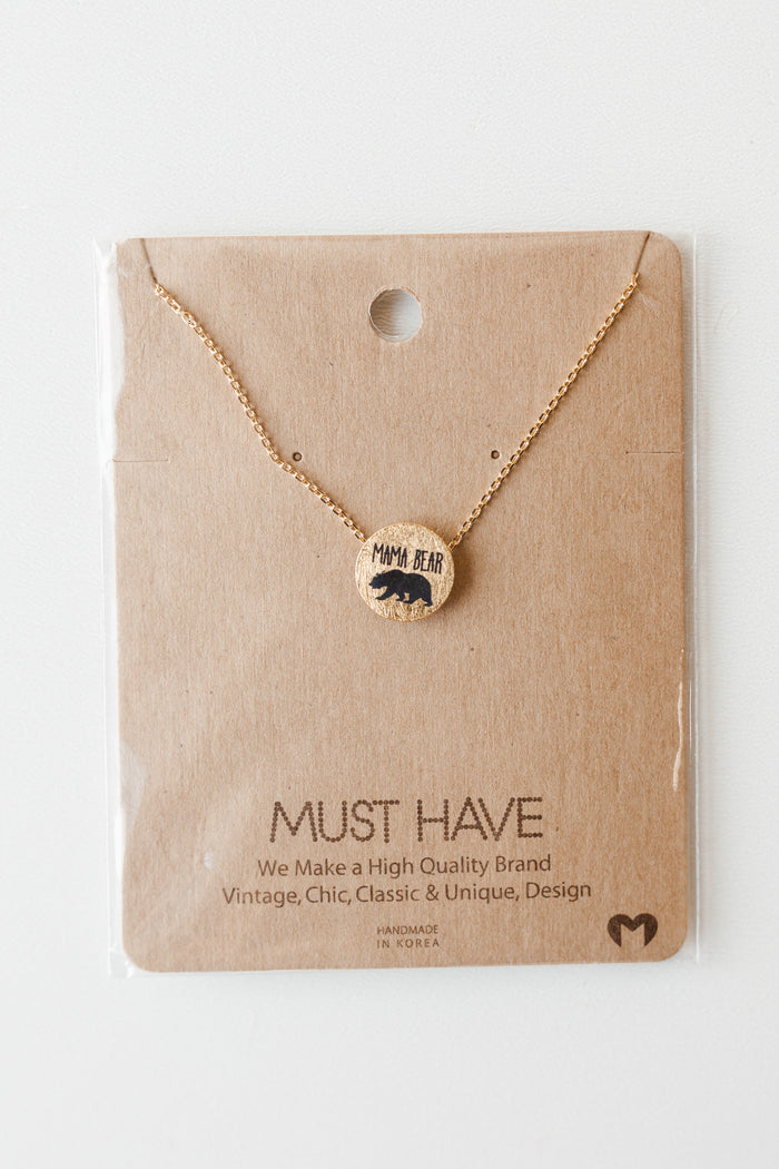 mode, mama bear necklace