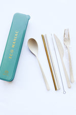 mode, portable + reusable flatware set