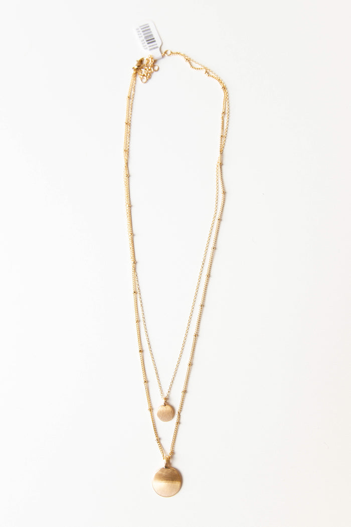 mode, double dots necklace