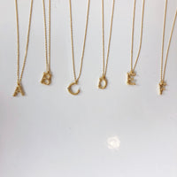 mode, sticks n stones initial necklace
