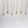 mode, sticks n stones initial necklace
