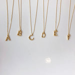 mode, sticks n stones initial necklace