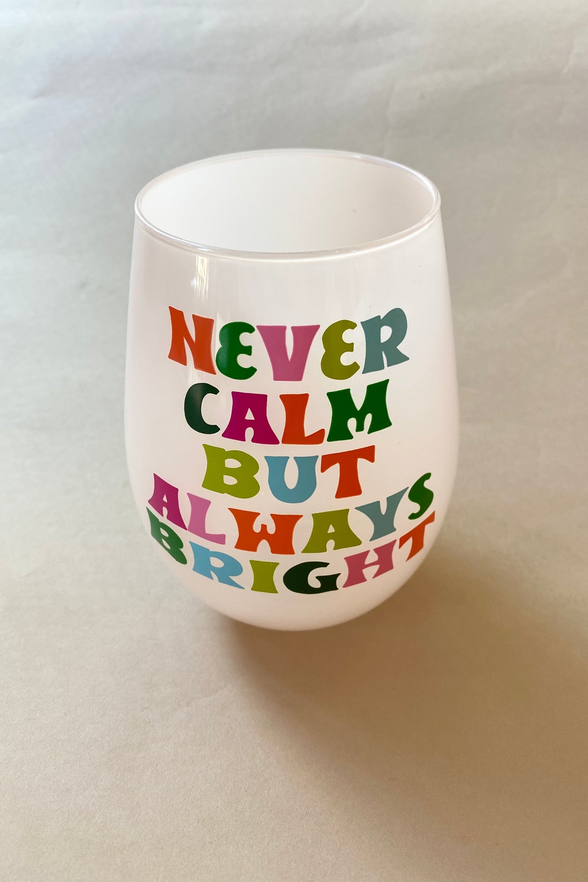 mode, never calm stemless glass