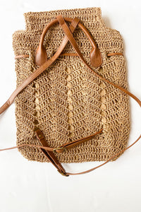 mode, seaside straw backpack
