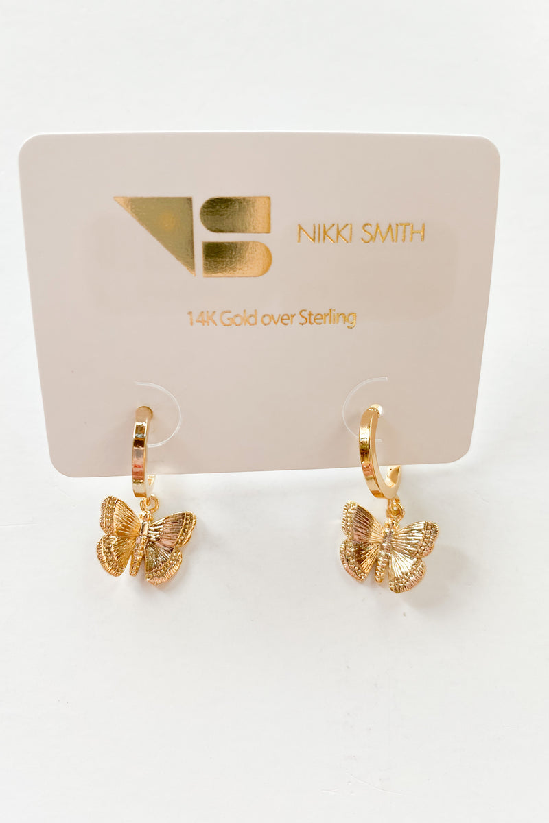 mode, Gold Butterfly Huggies
