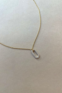 mode, uma shimmer necklace