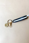 mode, crystal initial keychain