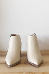mode, clean slate open heel bootie